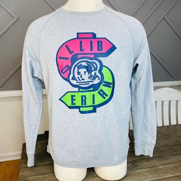Billionaire‎ Boys Club BBC Gray Crewneck Pullover Sweatshirt L - Picture 1 of 8